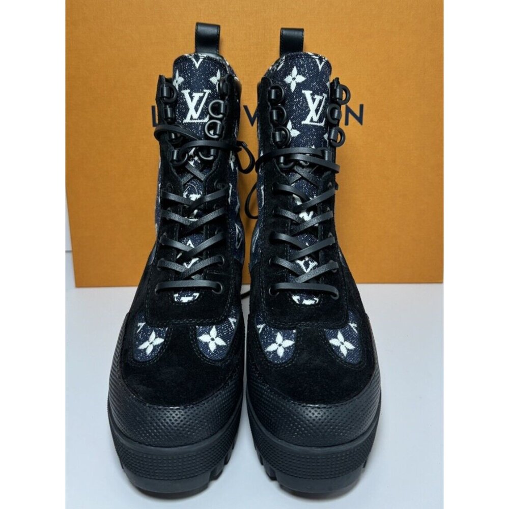 Louis Vuitton Laureate Platform Desert Boot #1A9RPJ Size US 7.5/EU 38 + Receipt - Picture 3 of 8